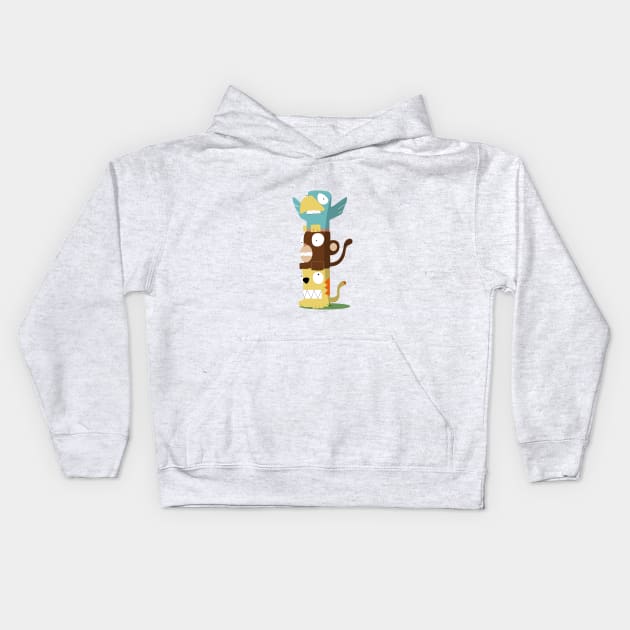 Animal Totem Kids Hoodie by PolitaStore